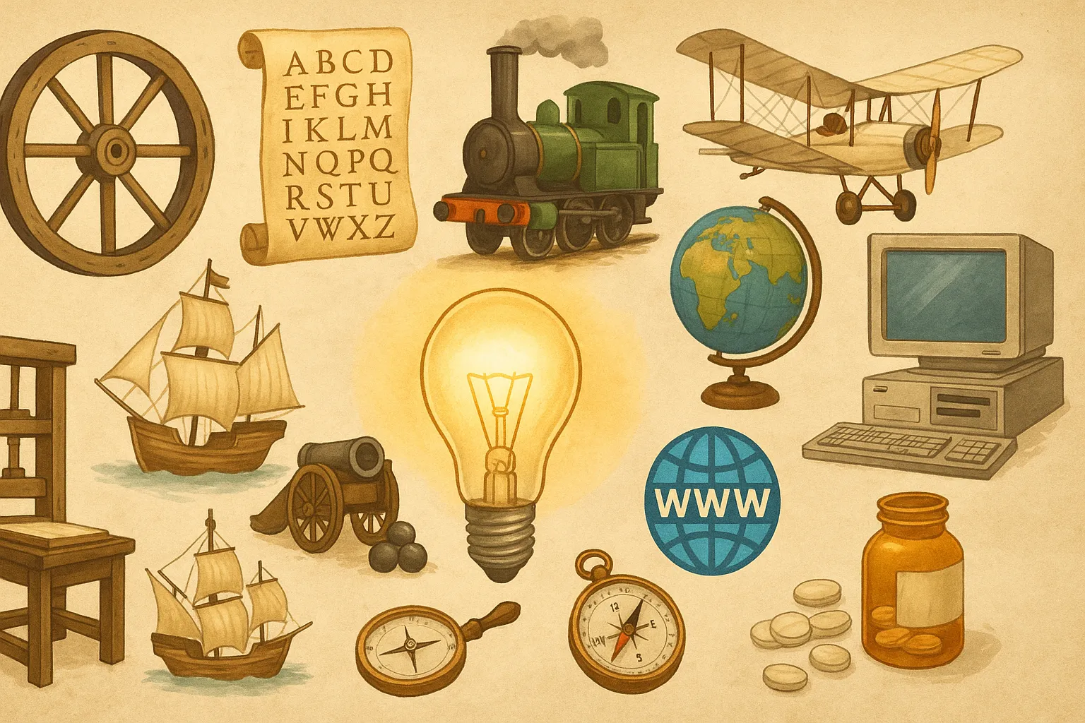 10 inventos que cambiaron el curso de la historia: el ingenio humano que transformó el mundo