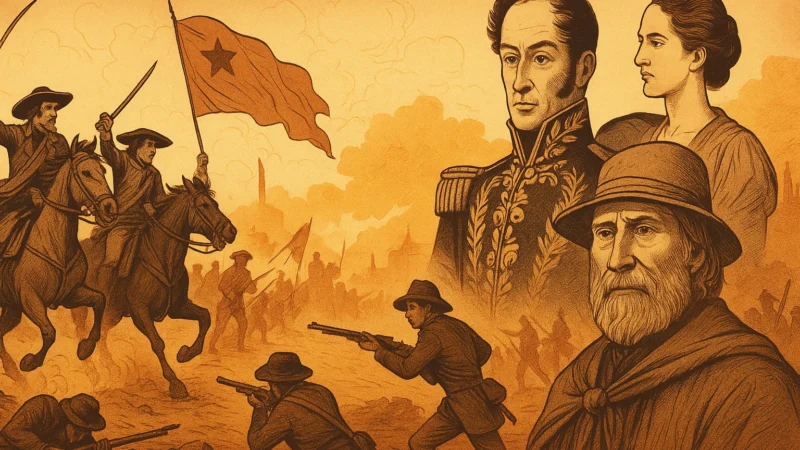 La independencia de América Latina procesos y líderes