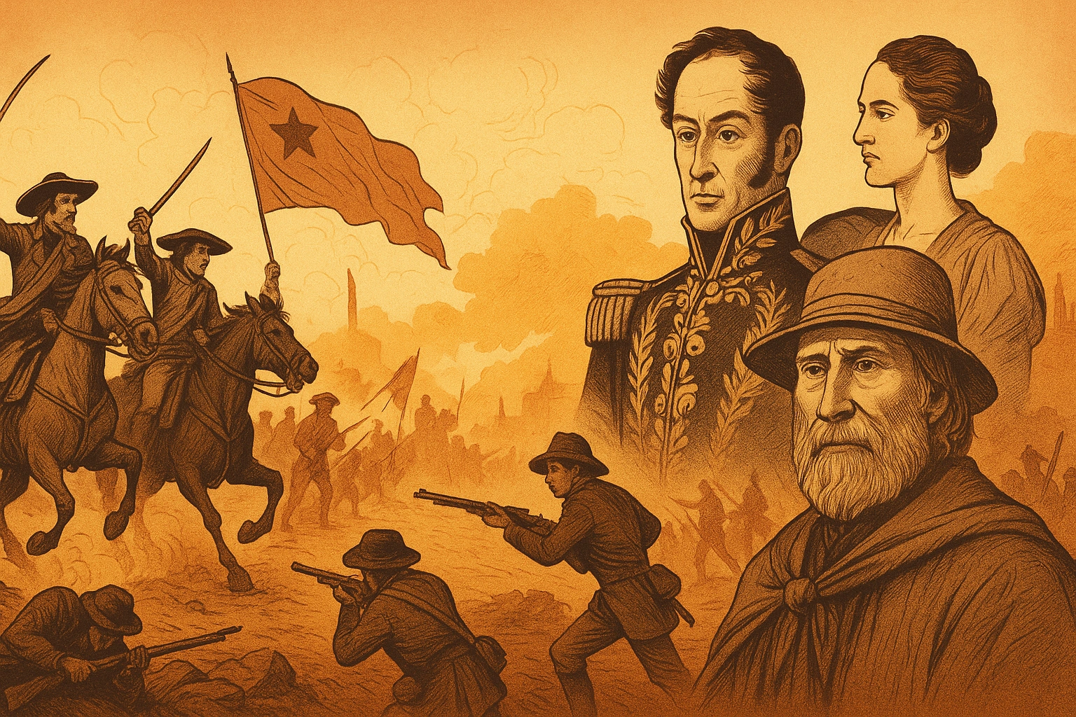 La independencia de América Latina procesos y líderes
